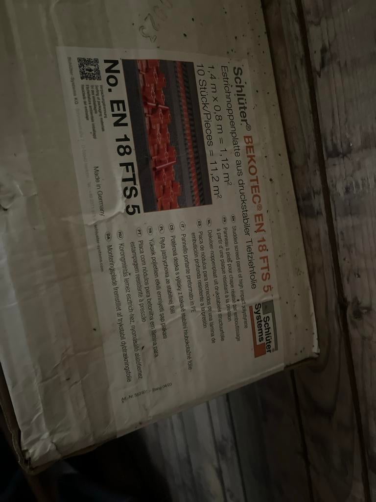 Schlüter BEKOTEC-EN 18 FTS 5 Estrichnoppenplaat, Ophalen of Verzenden, Nieuw, Overige materialen