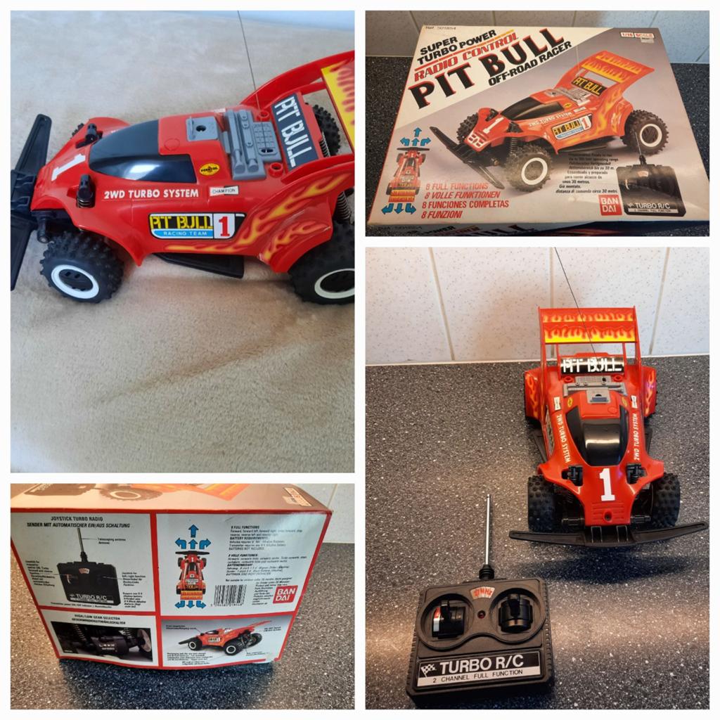 Bandai Pit Bull Off-Road Racer RC Auto 1:16, Elektro, Gebruikt, Auto offroad, Ophalen of Verzenden