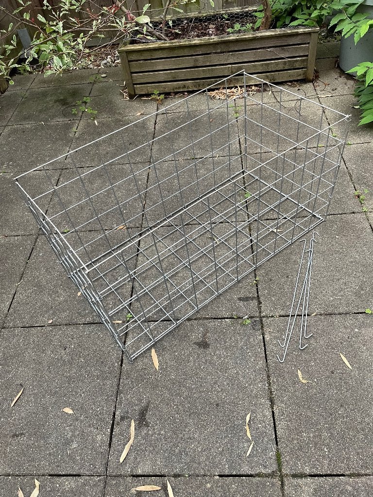 Giardino steenkorf Garda 50x100x50cm, Ophalen, Gebruikt, IJzer, Gaashekwerk