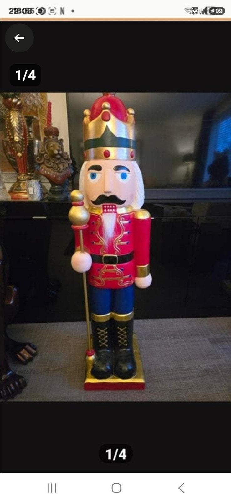 Een grote, decoratieve notenkraker beeld., Ophalen, Nieuw