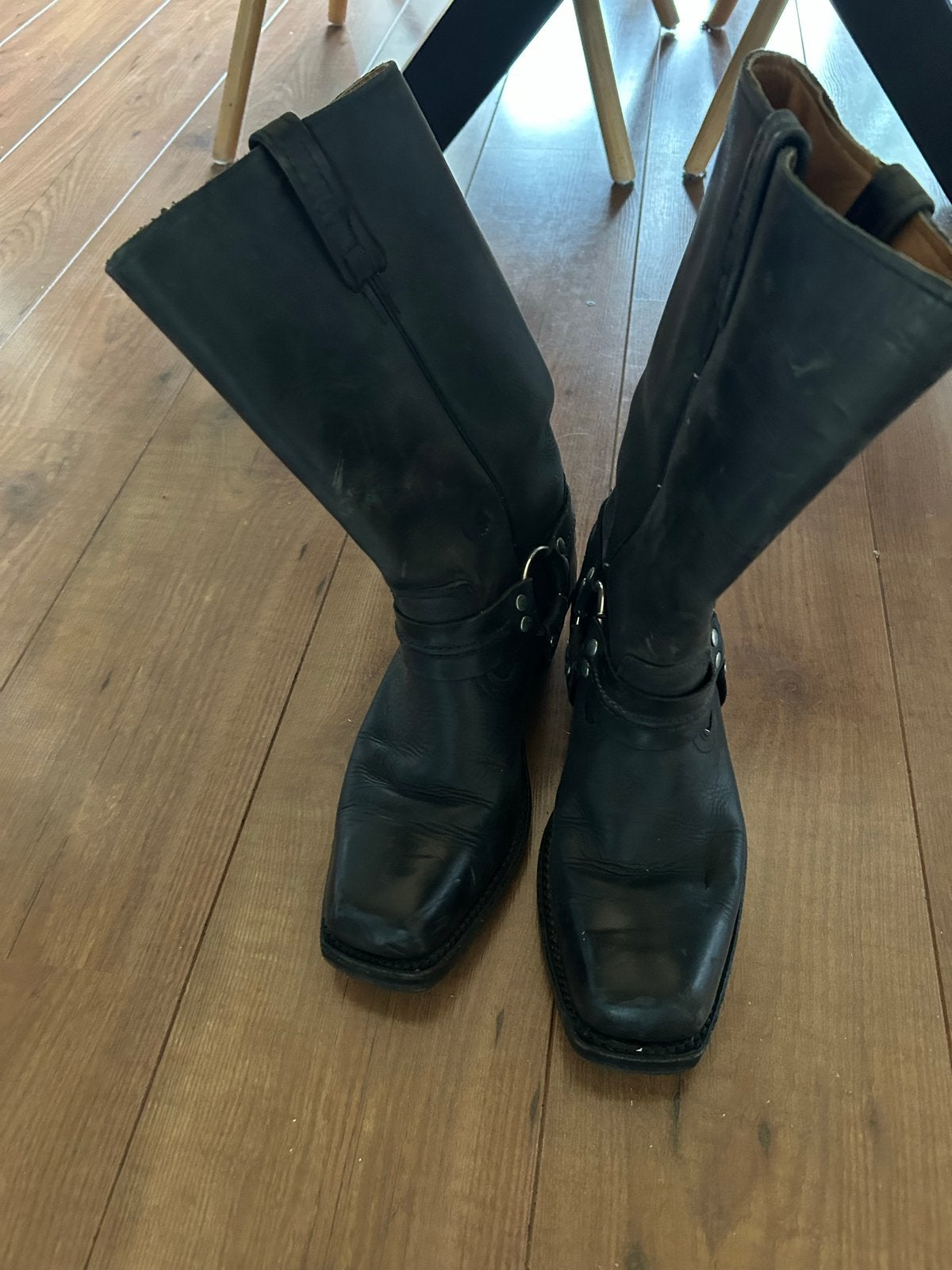 Zwarte leren cowboylaarzen - Maat 43, Kleding | Heren, Schoenen, Ophalen, Gedragen, Zwart, Boots