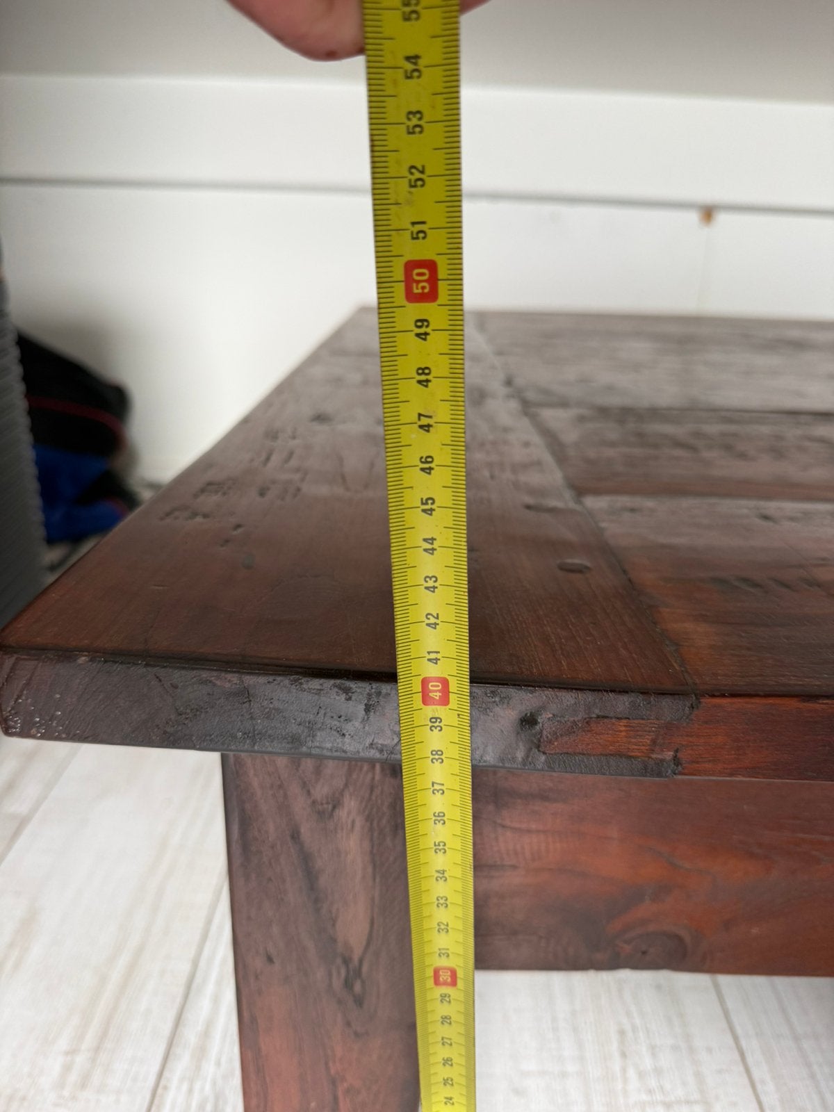 Teak vierkante tafel i.g.st, Ophalen, Zo goed als nieuw, Plank, Minder dan 200 cm
