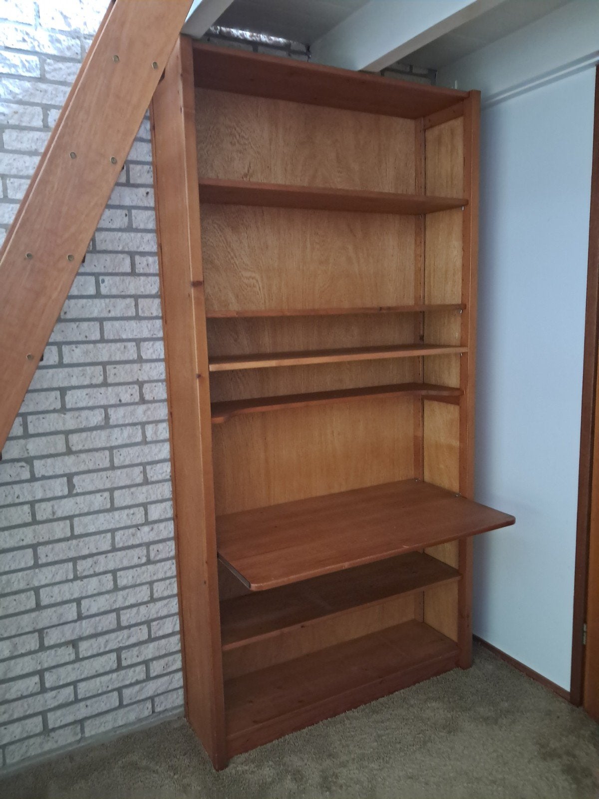 Lundia Boekenkast met Optioneel Bureaublad - Perfecte Staat, Huis en Inrichting, Kasten | Boekenkasten, Ophalen, Met plank(en)