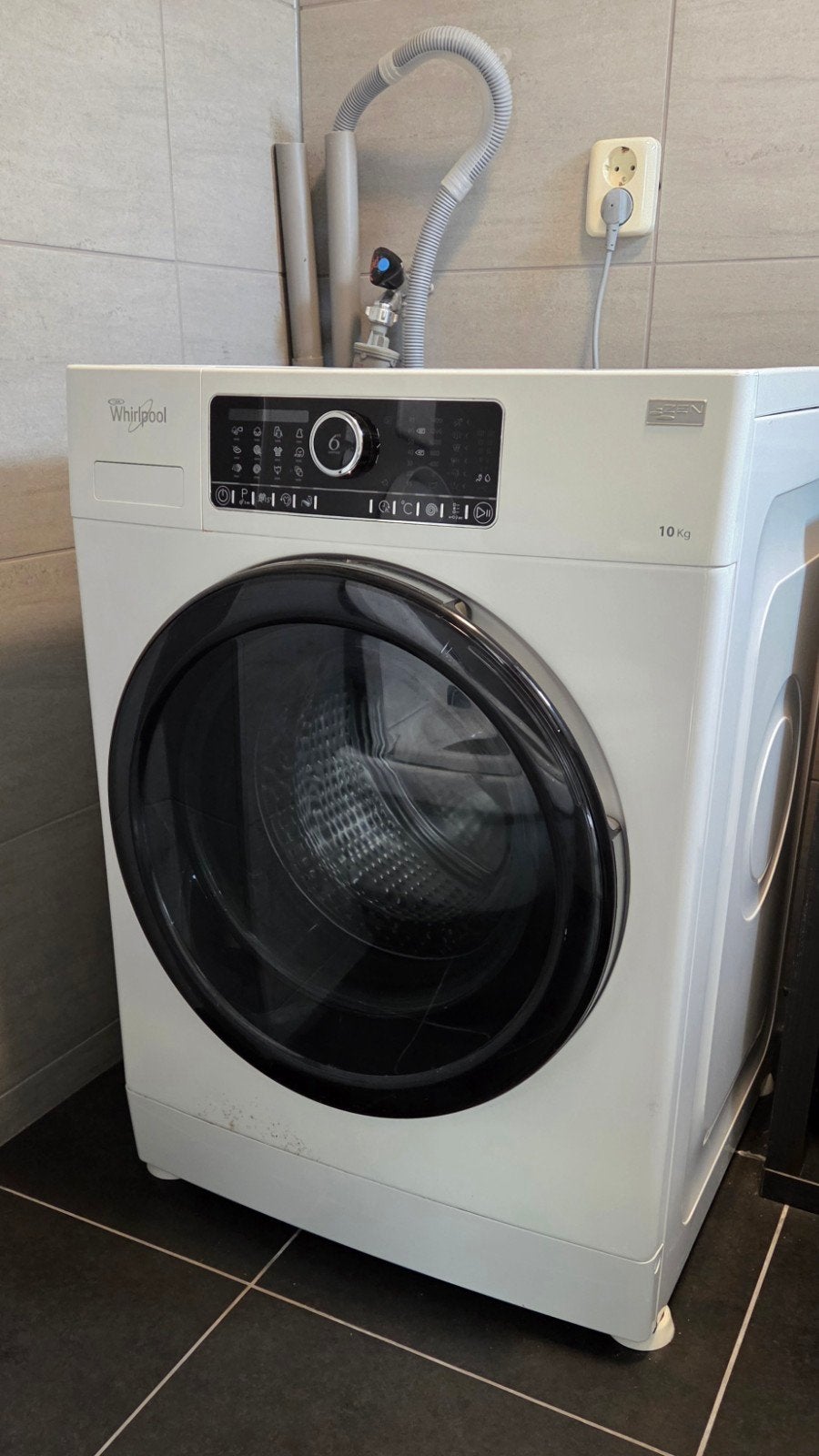 Gebruikte Whirlpool Wasmachine 10 kg - FSCR10430, Witgoed en Apparatuur, Ophalen, 1200 tot 1600 toeren, Gebruikt, 8 tot 10 kg
