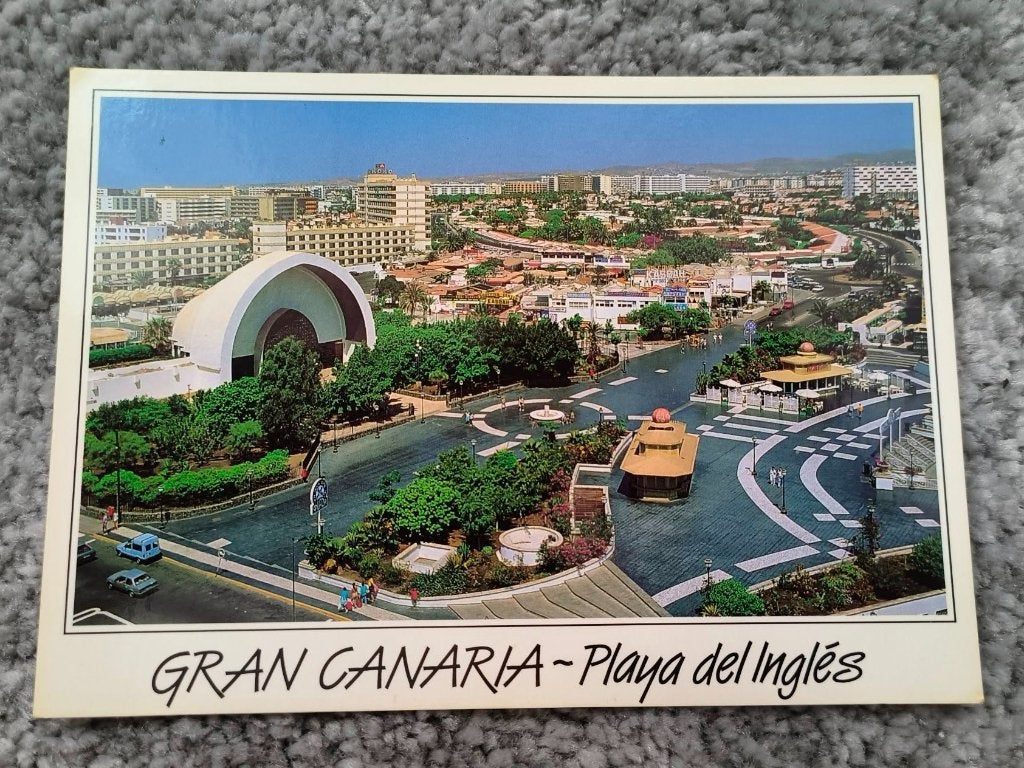 Kaart Gran Canaria (27), Verzamelen, Ophalen of Verzenden, 1980 tot heden, Ongelopen, Spanje
