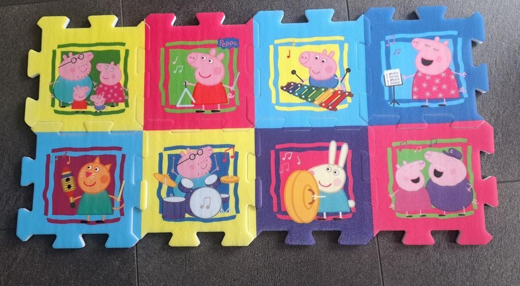 8 speeltegels peppa big (gratis), Ophalen, Zo goed als nieuw