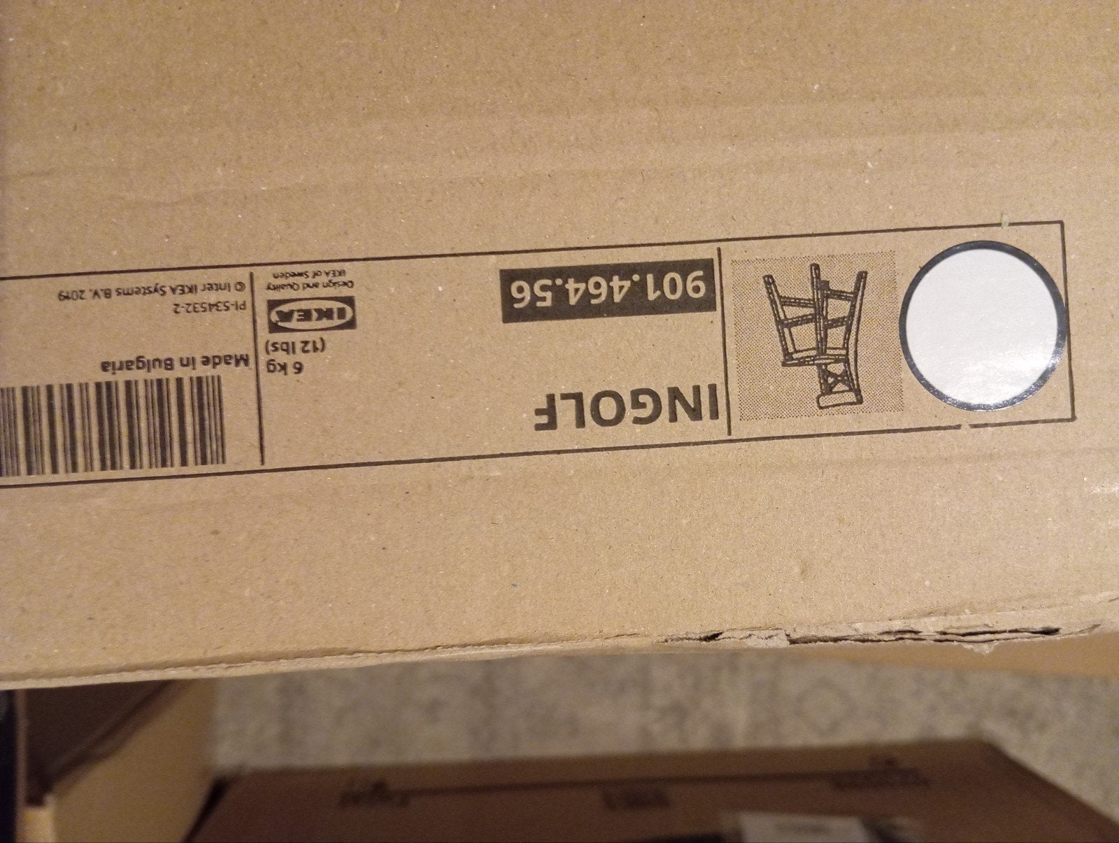 Nieuwe IKEA INGOLF barkruk wit (77 cm) - Ongeopend, Huis en Inrichting, Barkrukken, Ophalen, 60 tot 90 cm, Nieuw, 1 kruk