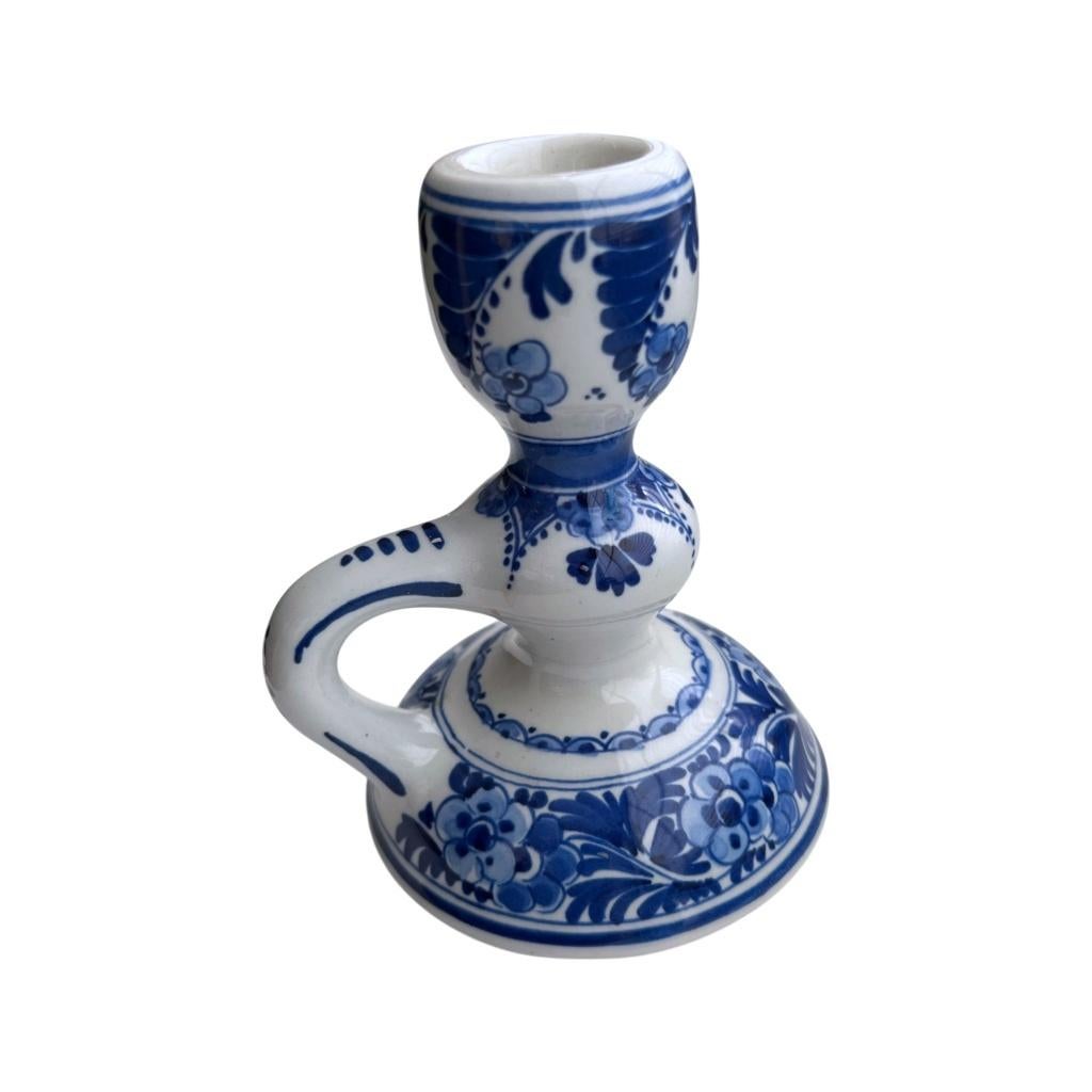 Delfts blauw kandelaar – De Porceleyne Fles (1969), Antiek en Kunst, Ophalen of Verzenden, Keramiek of Aardewerk