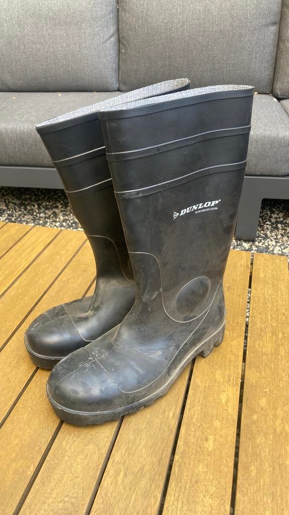 Bouwlaarzen nieuw mt 43 (Dunlop), Ophalen of Verzenden, Zo goed als nieuw, Laarzen