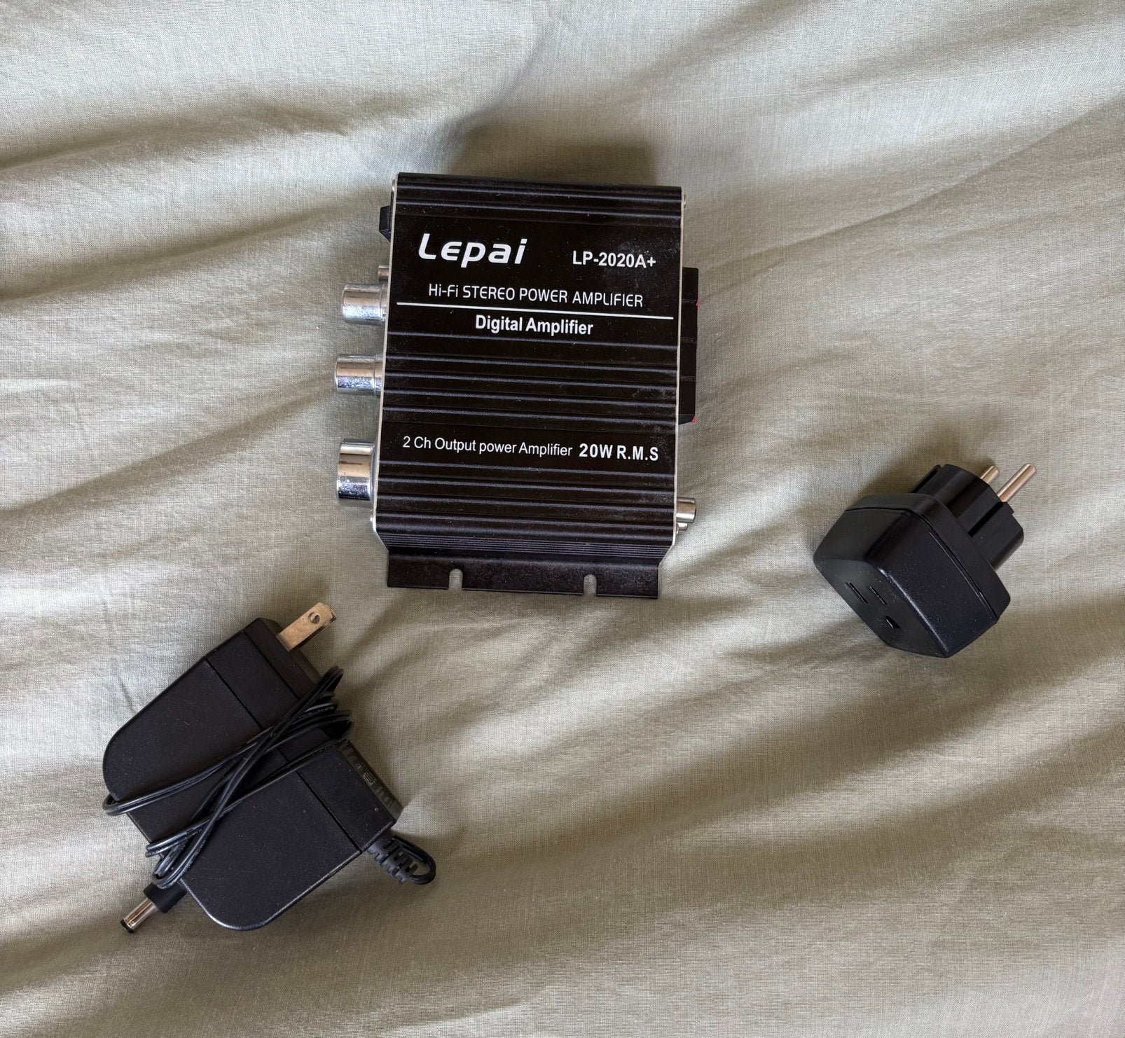 Lepai LP-2020A+ Class-T versterker 2x20W met voeding, Ophalen of Verzenden, Zo goed als nieuw, Minder dan 60 watt, Overige merken