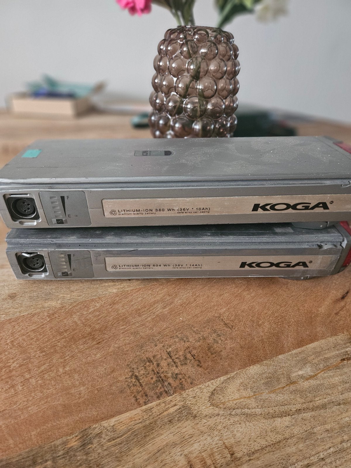 Koga Accell fietsaccu's 36V (360Wh en 504Wh) DEFECT!!!, Ophalen of Verzenden, Gebruikt