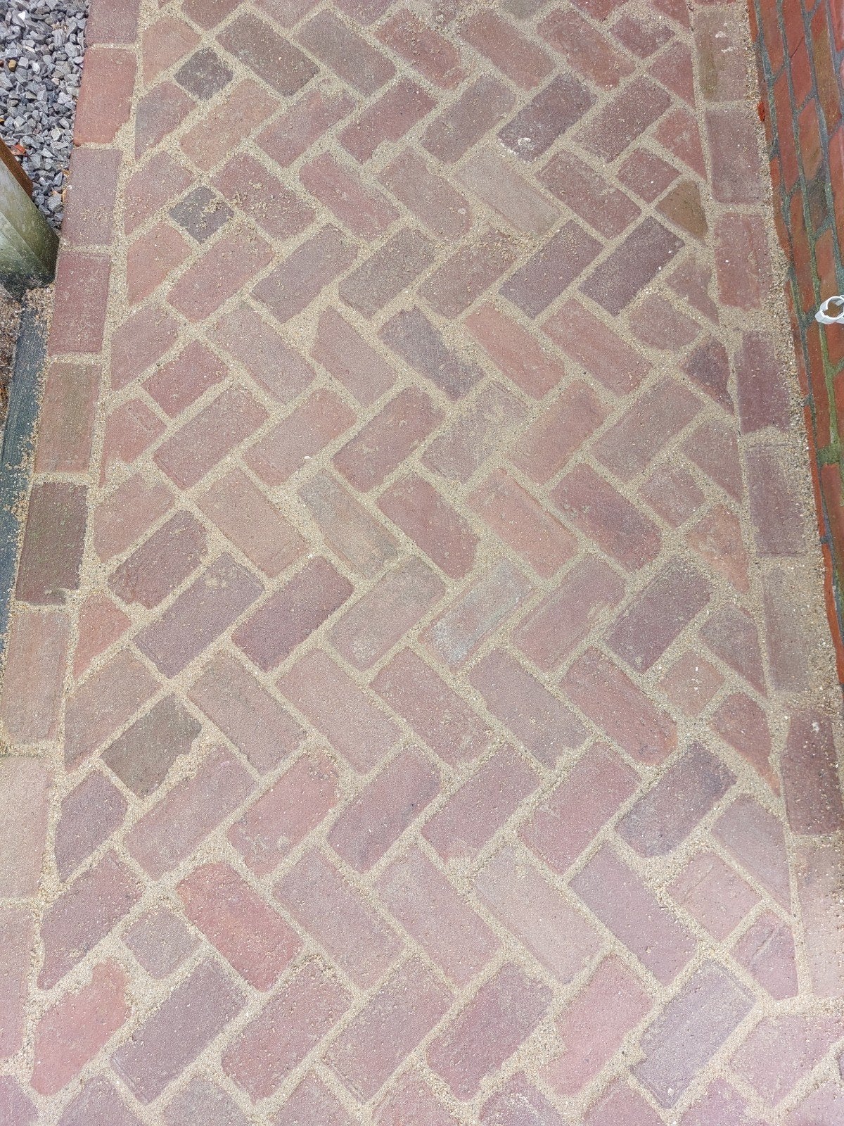 Oud gebakken keiformaat rood genuanceerd (+/- 10m2), Ophalen, Overige materialen, Gebruikt, Klinkers