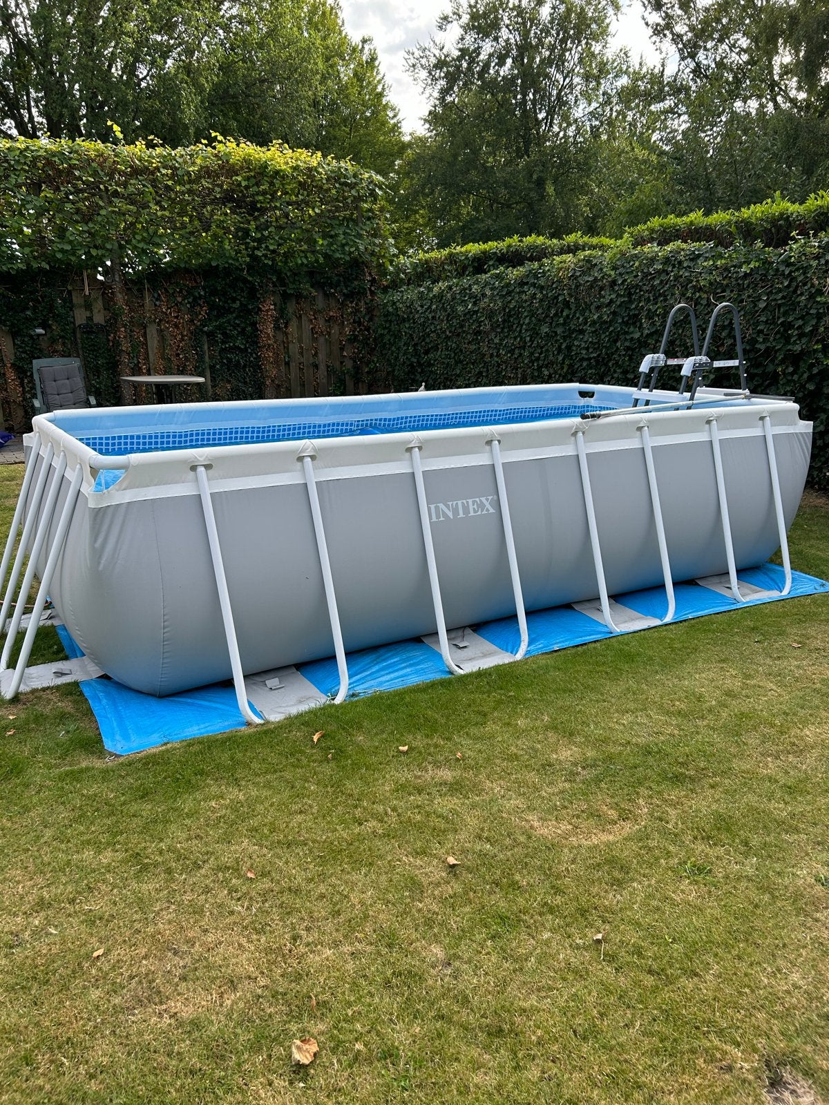 Intex Opzetzwembad 4m x 2m x 1m met accessoires, Ophalen, 200 tot 300 cm, 80 tot 120 cm, Zo goed als nieuw