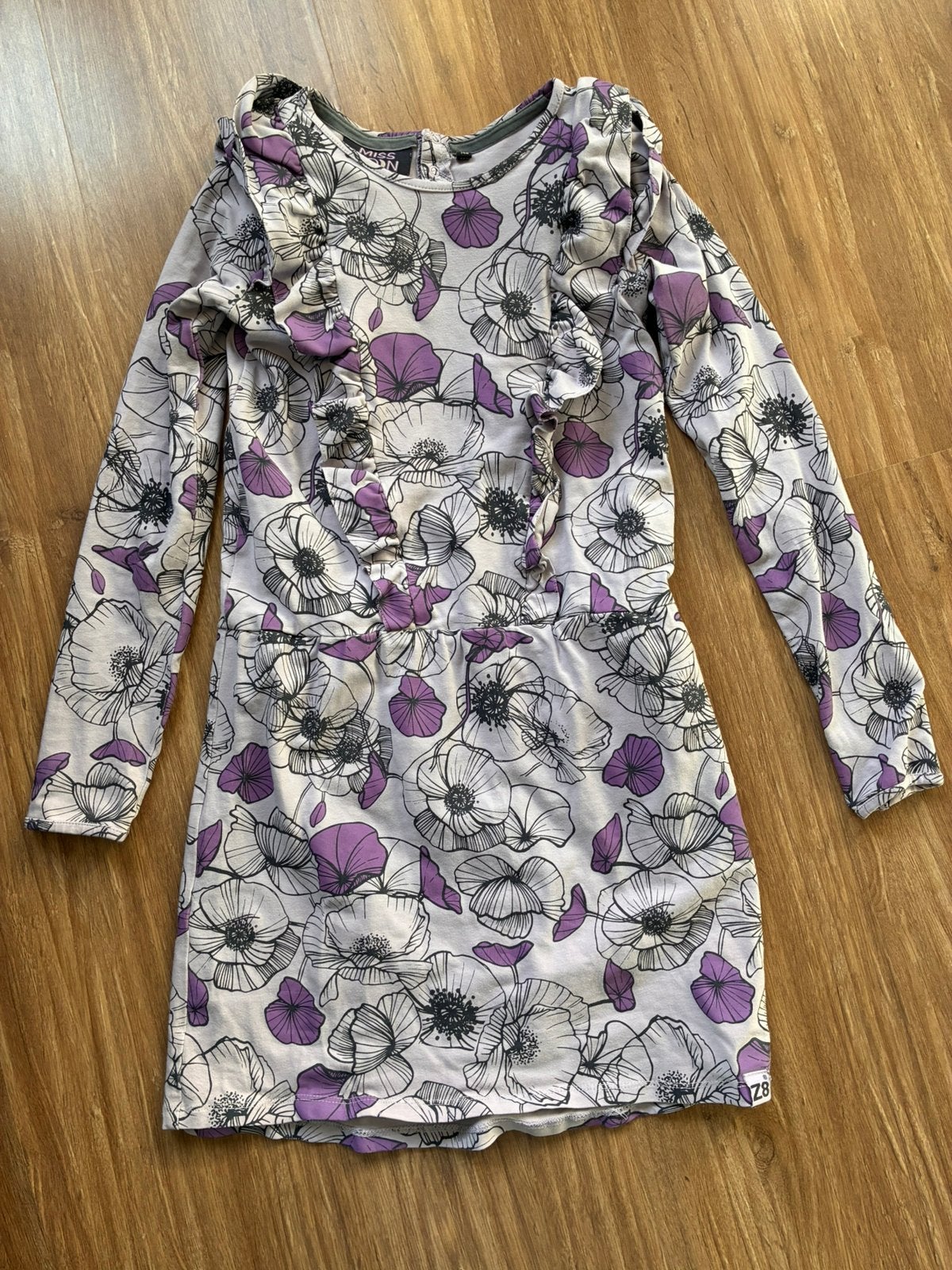 Z8 jurk Lexie maat 140/146 met bloemenprint, Ophalen of Verzenden, Gebruikt, Meisje, Jurk of Rok