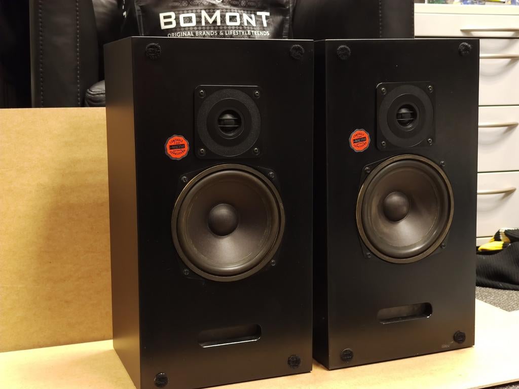 Hepta Ritme luidsprekers – nette staat, werken perfect, Ophalen of Verzenden, 60 tot 120 watt, Front, Rear of Stereo speakers