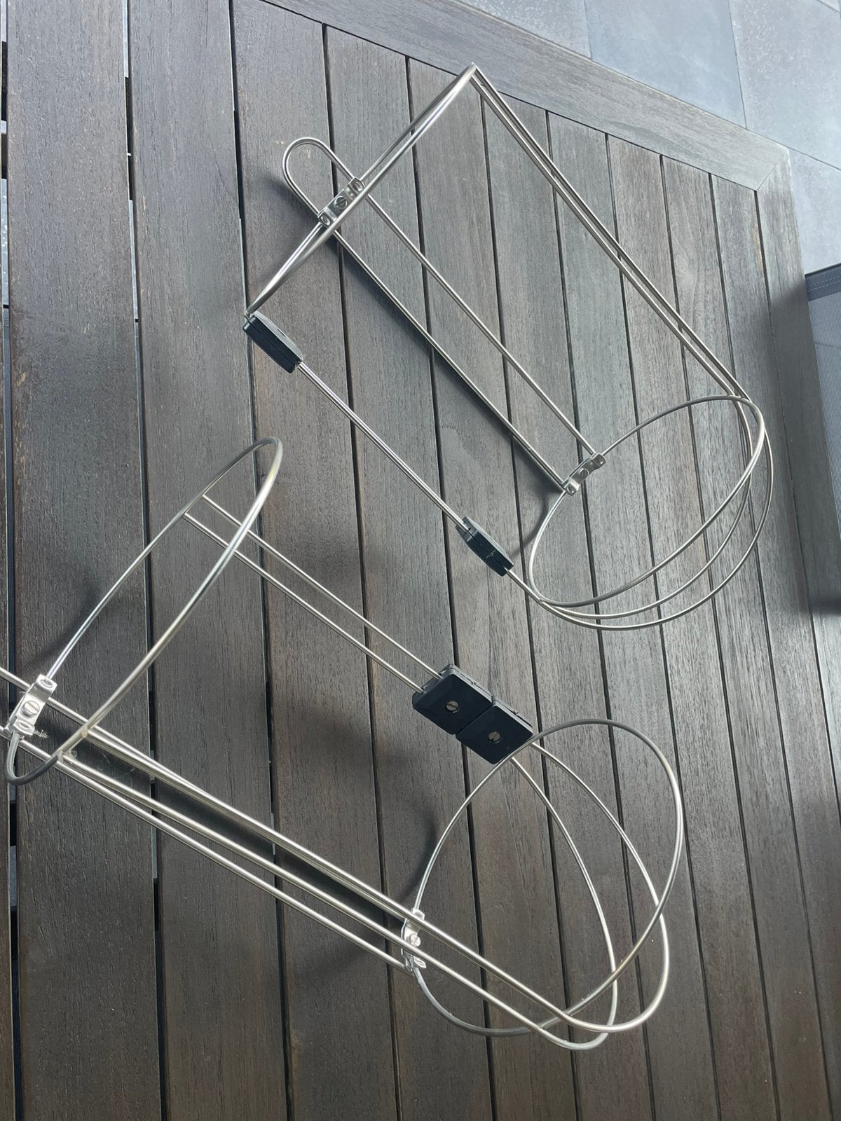 Fender houders rvs 2 st diameter 20 cm, Ophalen, Gebruikt, Dekbeslag, Zeilboot of Motorboot