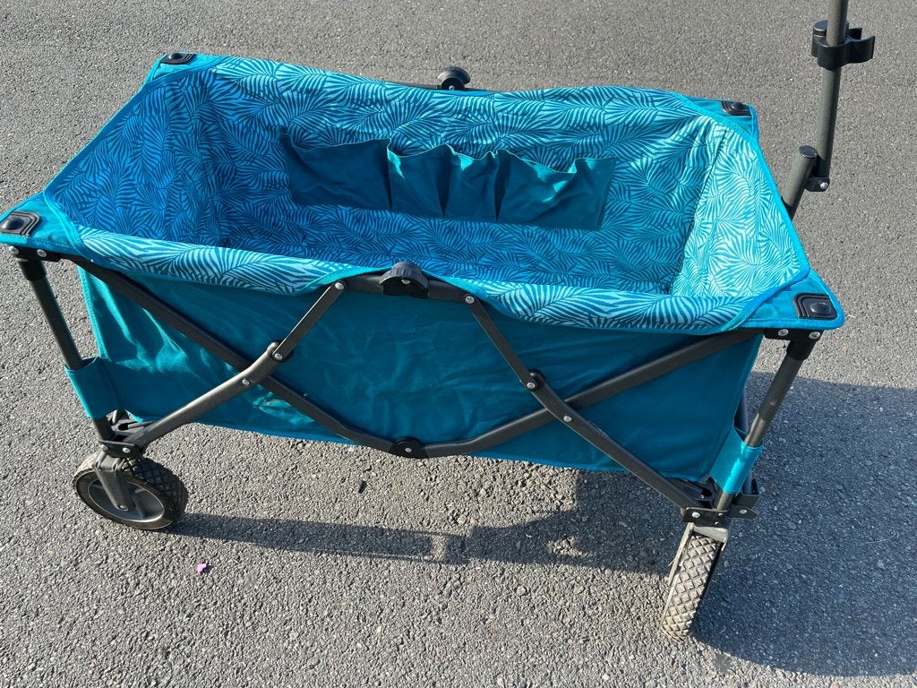 Opvouwbare bolderkar, Ophalen, Opvouwbaar, Gebruikt