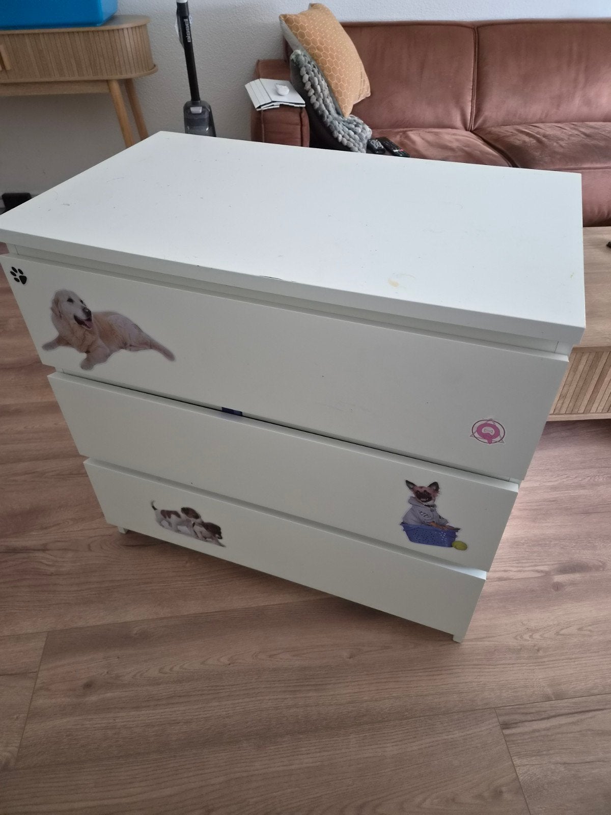 Gratis Malm ladekast (Ikea), Huis en Inrichting, Kasten | Ladekasten, Gebruikt, 3 of 4 laden, Minder dan 100 cm, 25 tot 50 cm