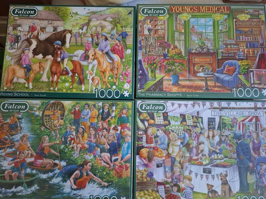 Falcon de Luxe Puzzels - 4x 1000 stukjes, Ophalen of Verzenden, Meer dan 1500 stukjes, Nieuw, Legpuzzel