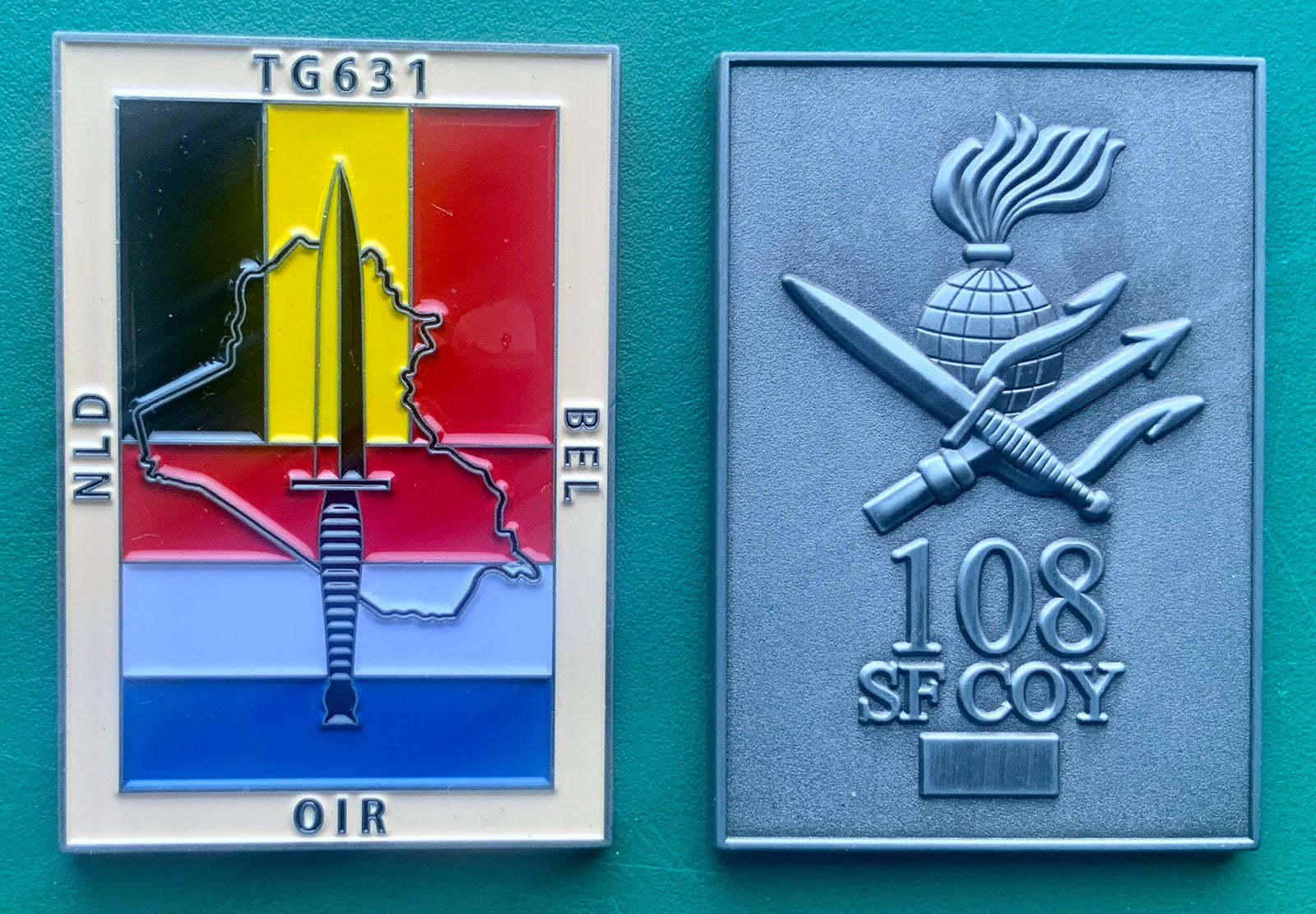 Coin KCT missie BENESOF Task 631 nr 25 uit overzicht KCT, Verzamelen, Militaria | Algemeen, Ophalen of Verzenden, Landmacht, Nederland