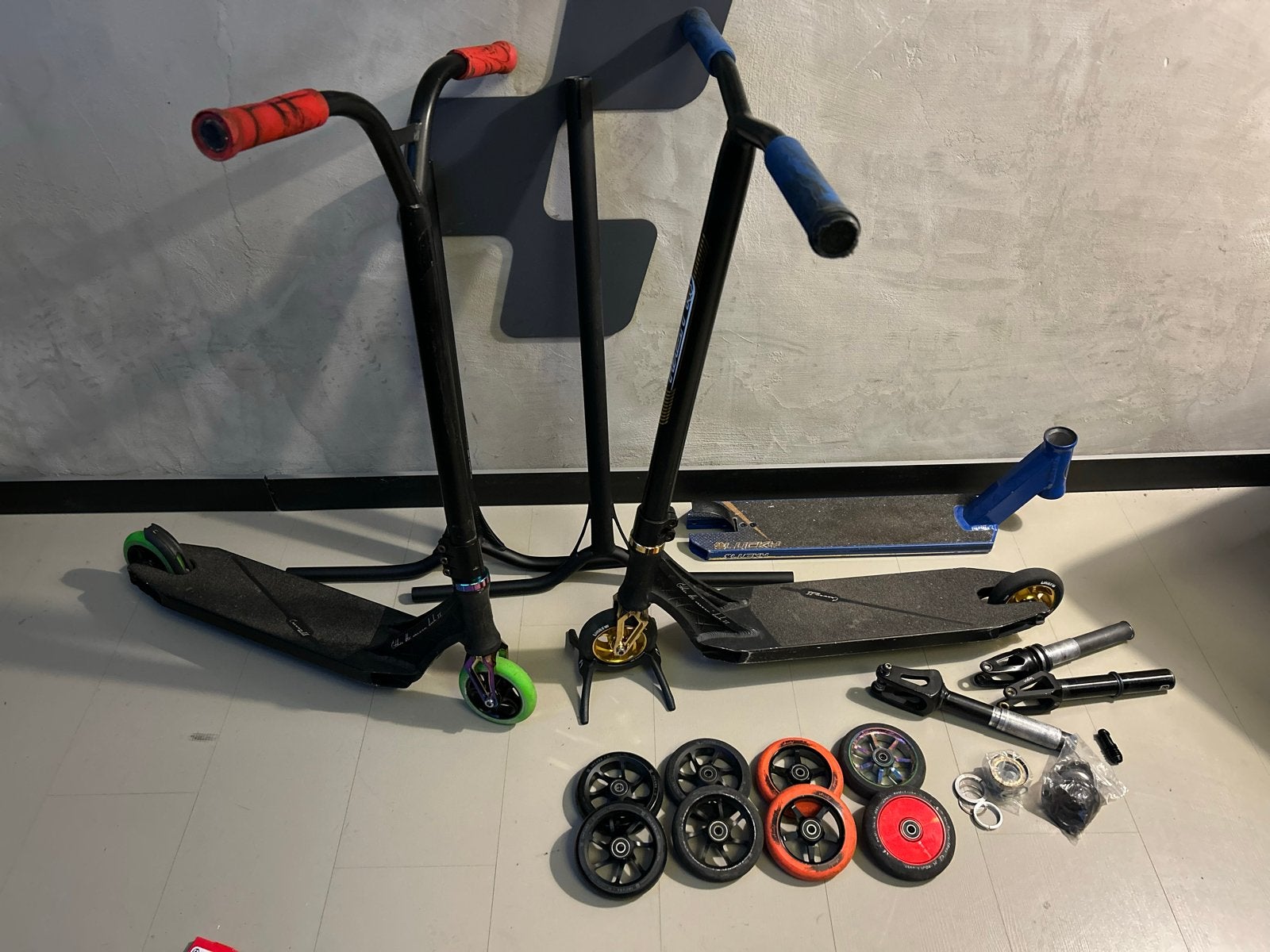 Ethic Erawan II stuntstep + stuur wielen wiel sturen bar, Ophalen, Gebruikt, Gewone step