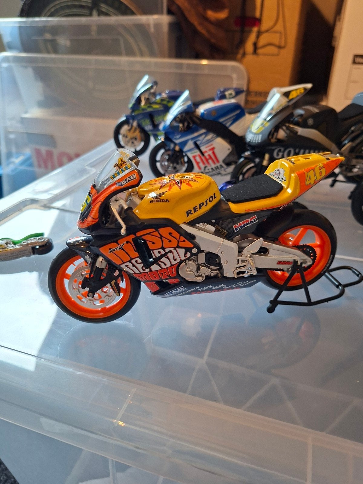 Verzameling modelmotoren - Honda, Yamaha, diverse, Ophalen of Verzenden, Zo goed als nieuw, Motor