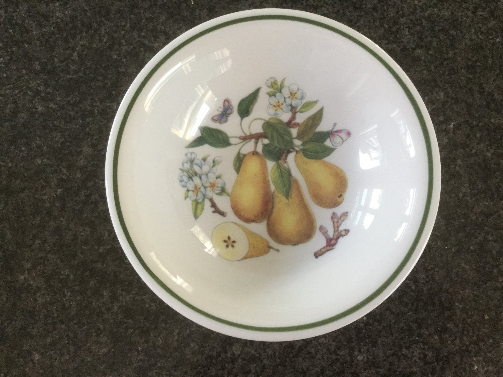 Pillivuyt - klein diep bordje - schaaltje - M.Robert - Peren, Ophalen of Verzenden