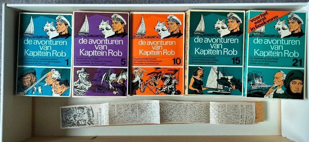 Kapitein Rob complete collectie - 26 delig + 2 boeken., Boeken, Complete serie of reeks, Pieter Kuhn, Ophalen, Gelezen