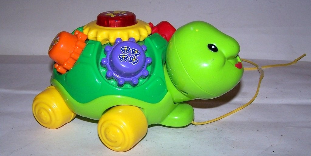 Mooie Vtech Draai & Leer schildpad. Izgs., Ophalen of Verzenden, Zo goed als nieuw, 6 maanden tot 2 jaar