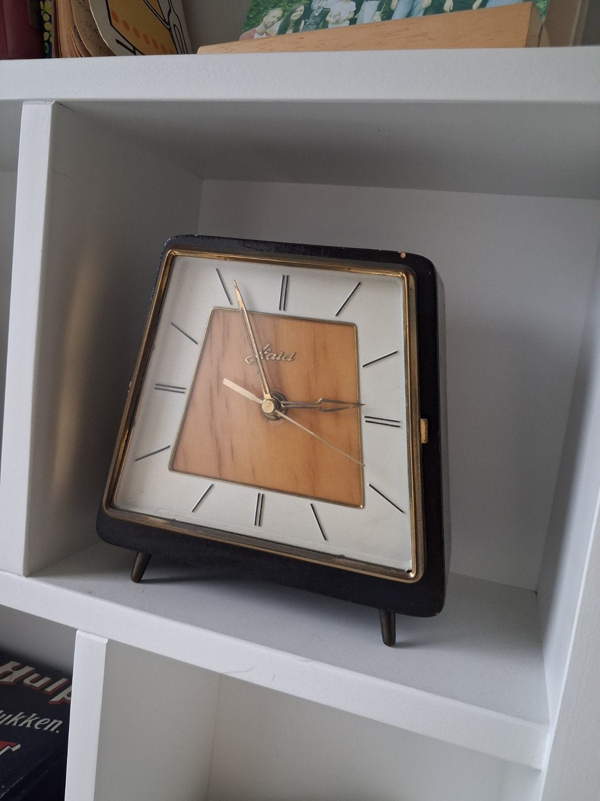 Vintage Mid-Century Modern Tafelklok (Jaren 50/60) – Stijlvo, Verzenden, Gebruikt, Wandklok