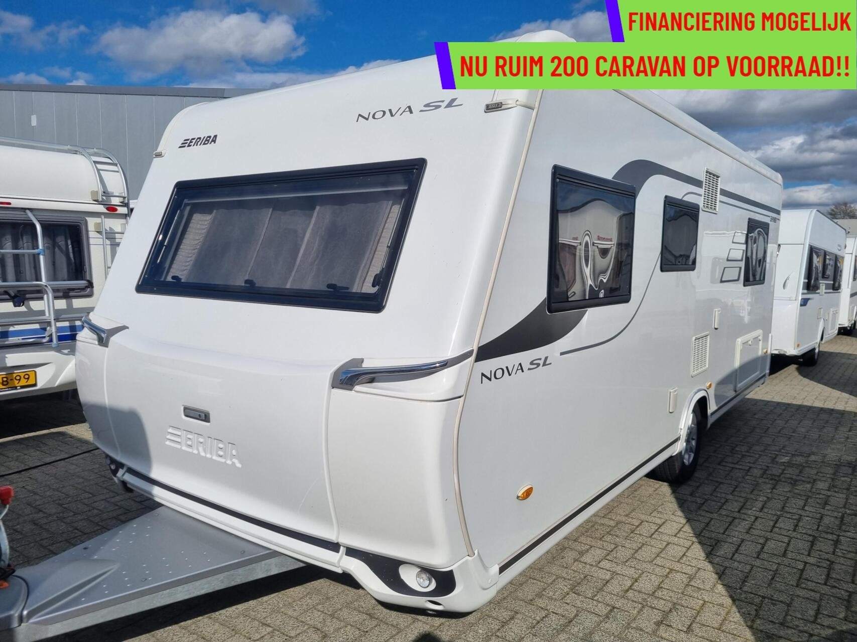 Eriba 541 SL nova ENKELE BEDDEN + MOVER + VLOERVERWARMING, Caravans en Kamperen, Rondzit, 7 tot 8 meter, Bedrijf, Eriba