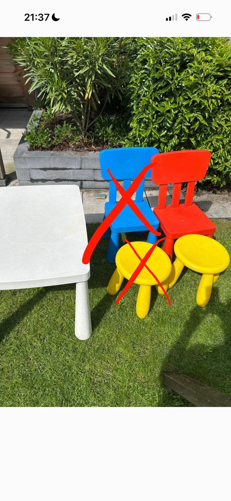 Ikea Mammut tafel en stoelen set - Gebruikt, Ophalen, Zo goed als nieuw