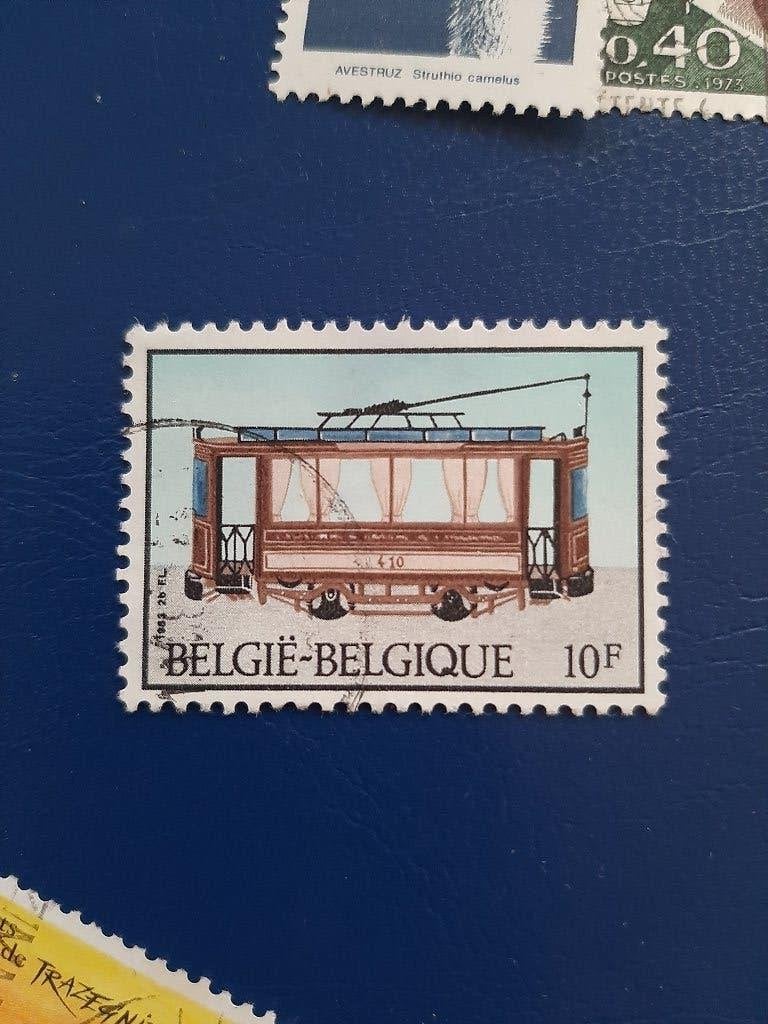 Belgie tram, Verzenden, Gestempeld
