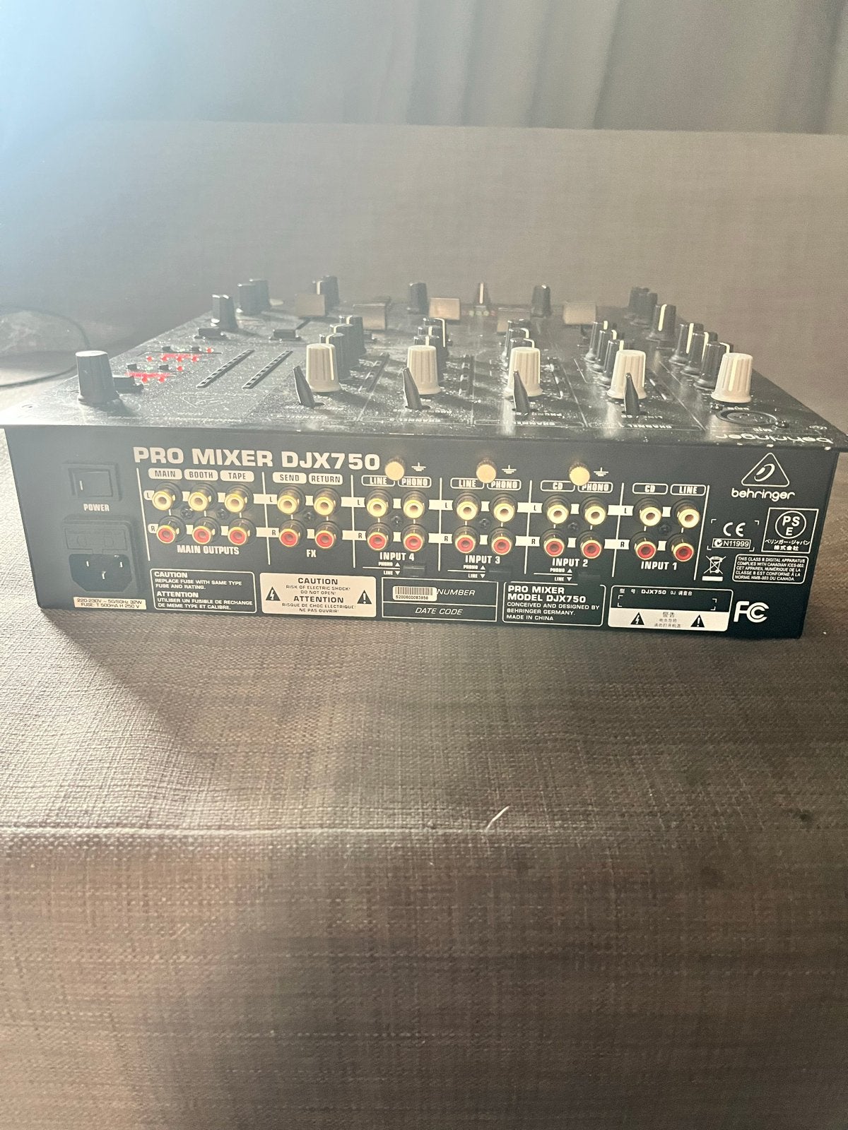 Behringer DJX-750 DJ Mixer - Nette staat, Ophalen, Gebruikt, Dj-set, Behringer
