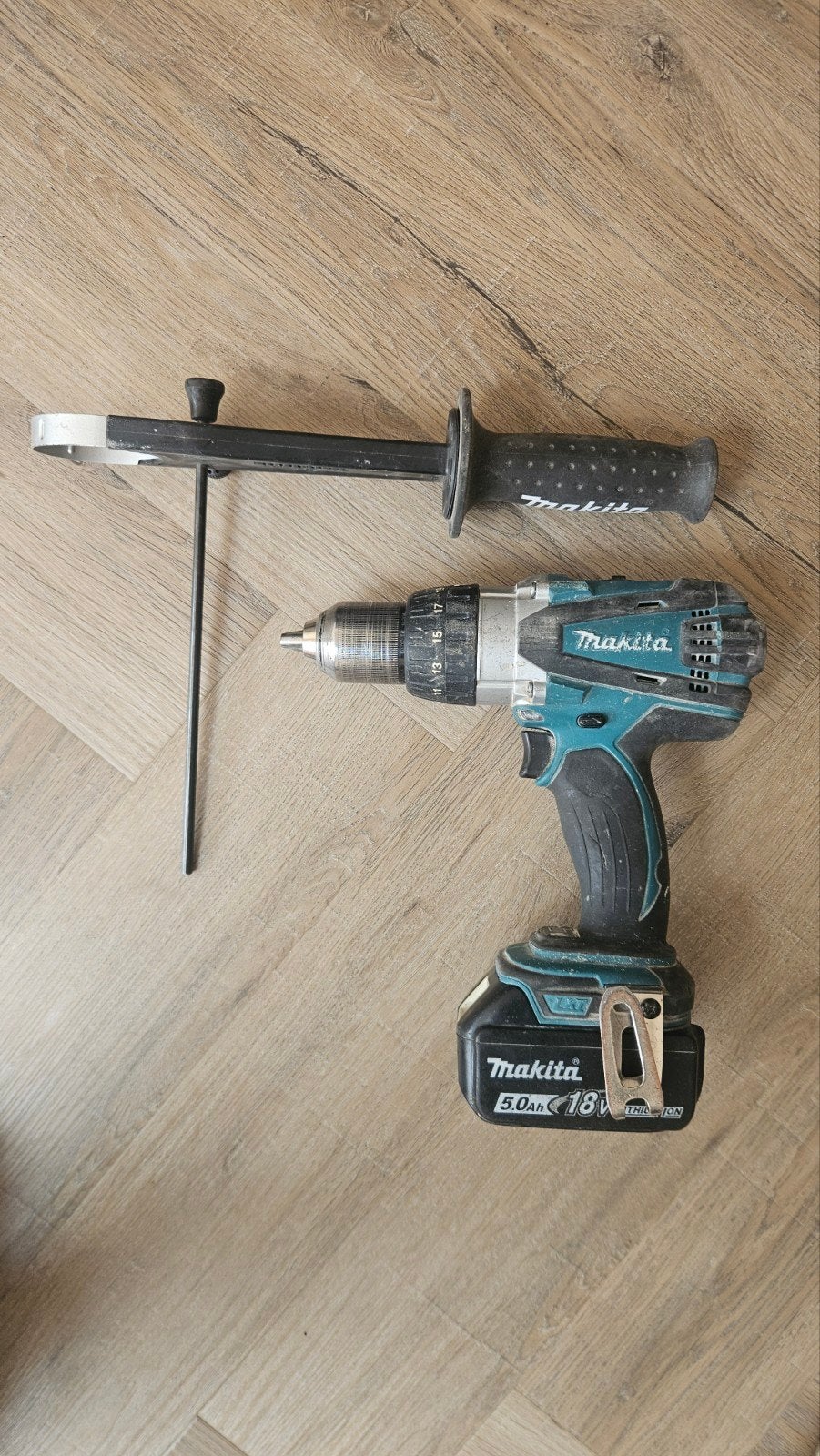 Makita Accuboormachine 18V - Gebruikt, Doe-het-zelf en Verbouw, Gereedschap | Boormachines, Ophalen of Verzenden, Boor- en Schroefmachine