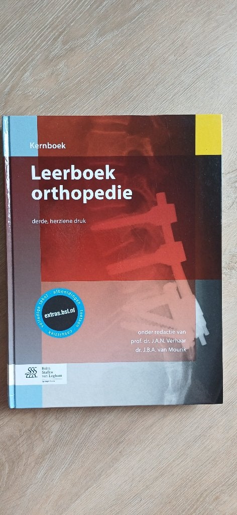 Leerboek orthopedie. Verhaar, van Mourik, Nieuw, Ophalen of Verzenden, WO, Bohn Stafleu van Loghum