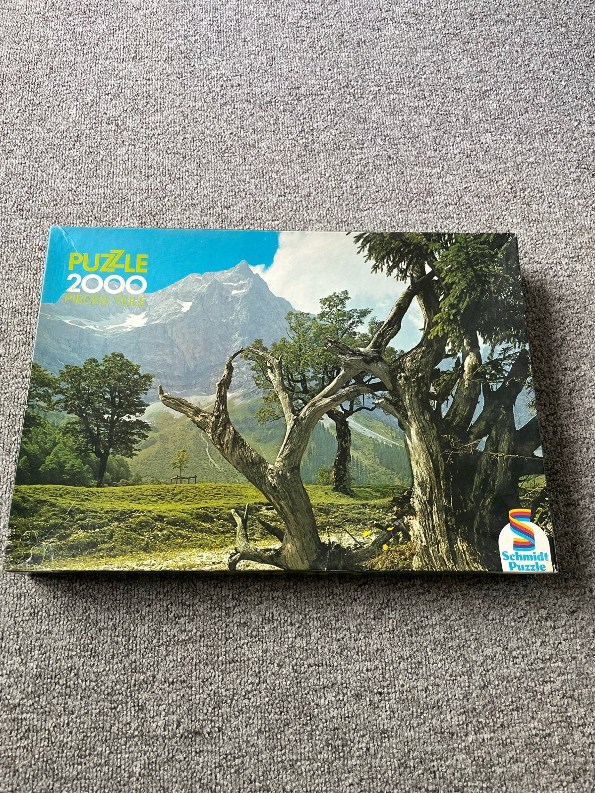 Schmidt Puzzle 2000 stukjes - Berglandschap, Ophalen of Verzenden, Meer dan 1500 stukjes, Gebruikt, Legpuzzel