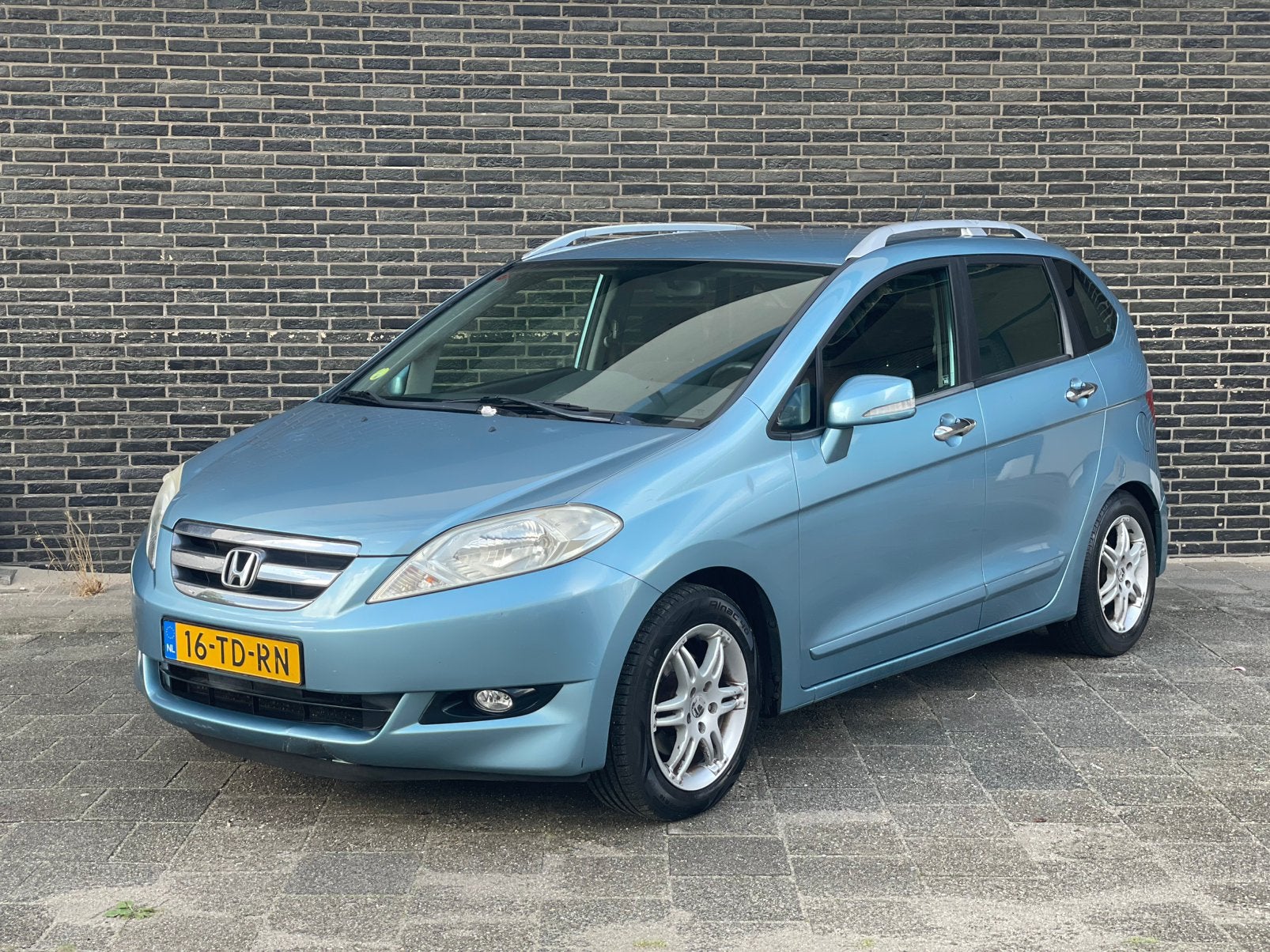 Honda FR-V 2.0 I Nap✅Apk Trekhaak Cruise Control 6 Persoons, Auto's, 1998 cc, Stof, Zwart, 4 cilinders