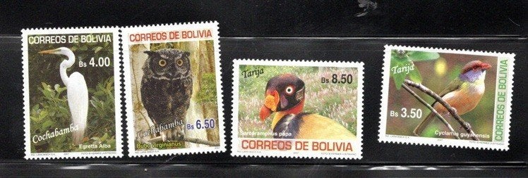 VOGELS POSTFRISSE ZEGELS. Jaar 2007; bolivia, Ophalen of Verzenden, Postfris, Dier of Natuur
