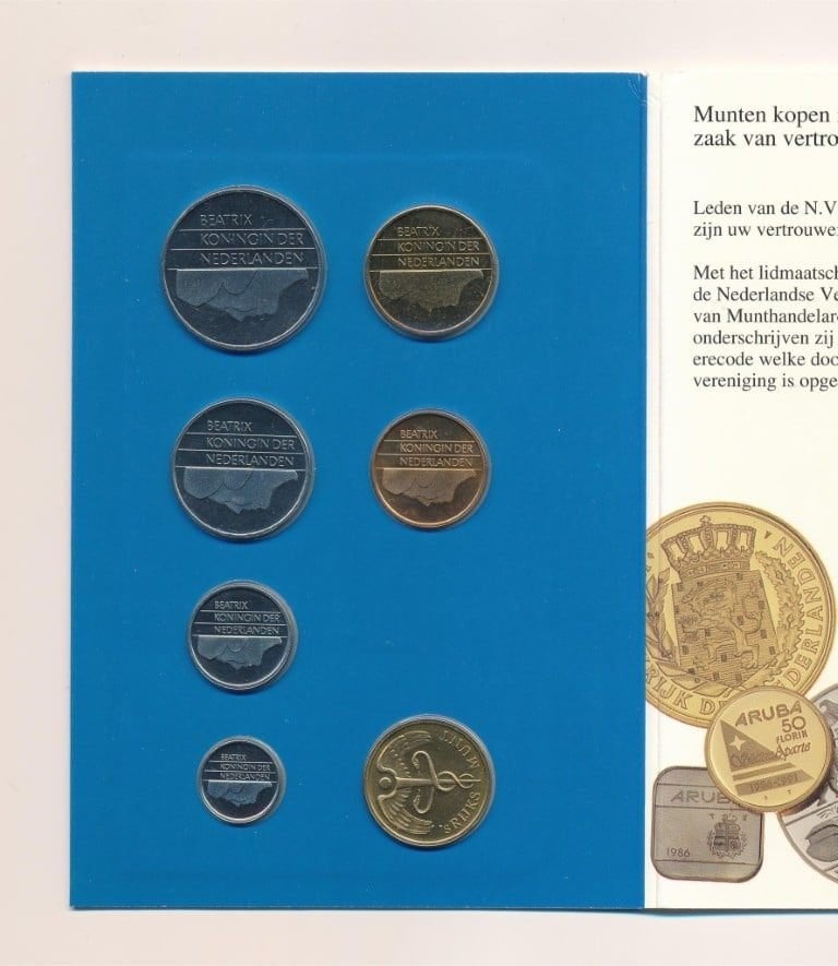 Nederland Numismatisch Jaar 1992 muntset Gulden FDC. incl., Postzegels en Munten, Munten | Nederland, Ophalen of Verzenden, Koningin Beatrix