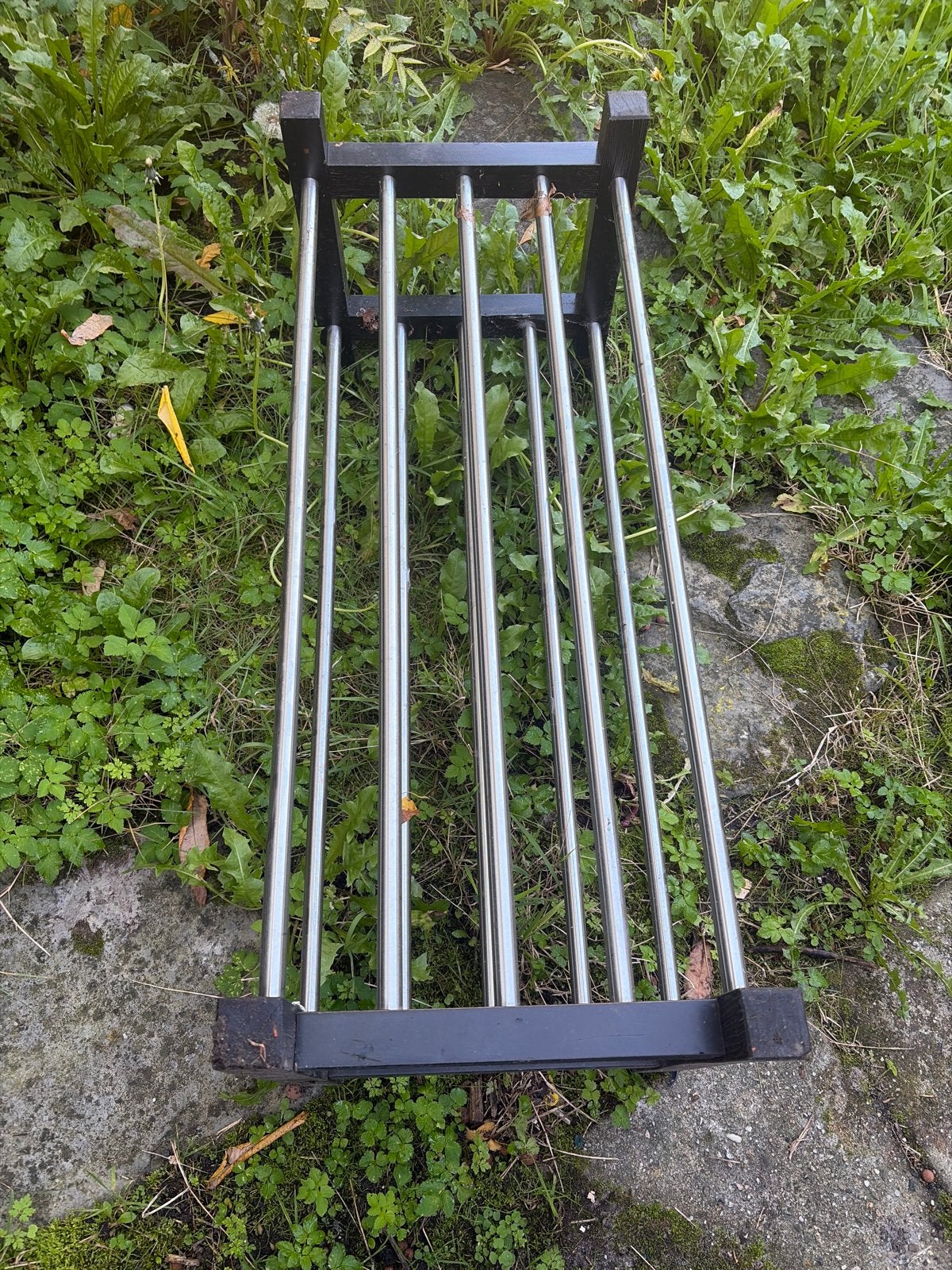 Schoenenrek van hout en metaal, Ophalen, Gebruikt