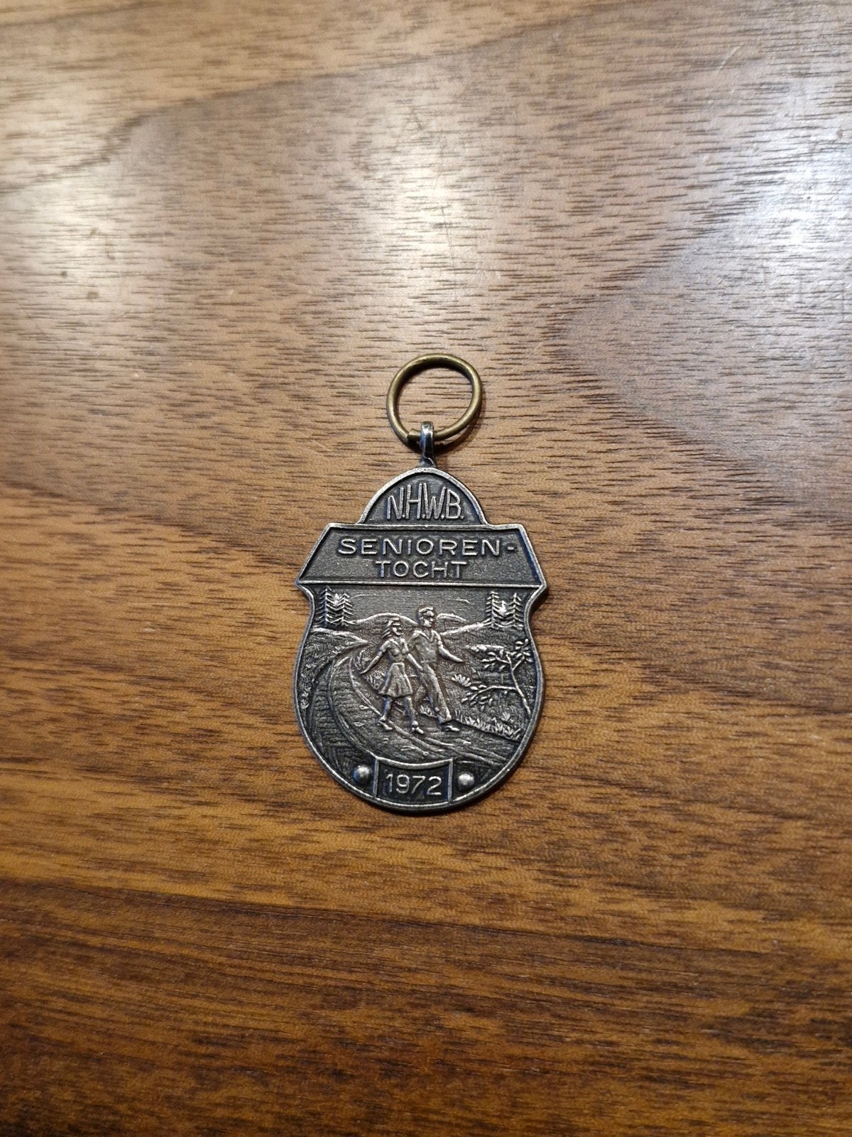 129 NHWB Senioren Tocht Medaille 1972, Ophalen of Verzenden, Gebruikt