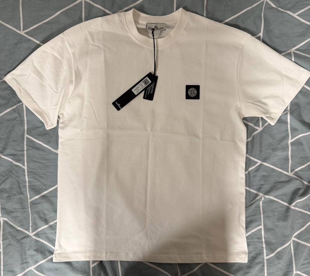 Stone Island wit T-shirt - Maat S - Nieuw met labels, Ophalen of Verzenden, Nieuw, Maat 46 (S) of kleiner, Wit