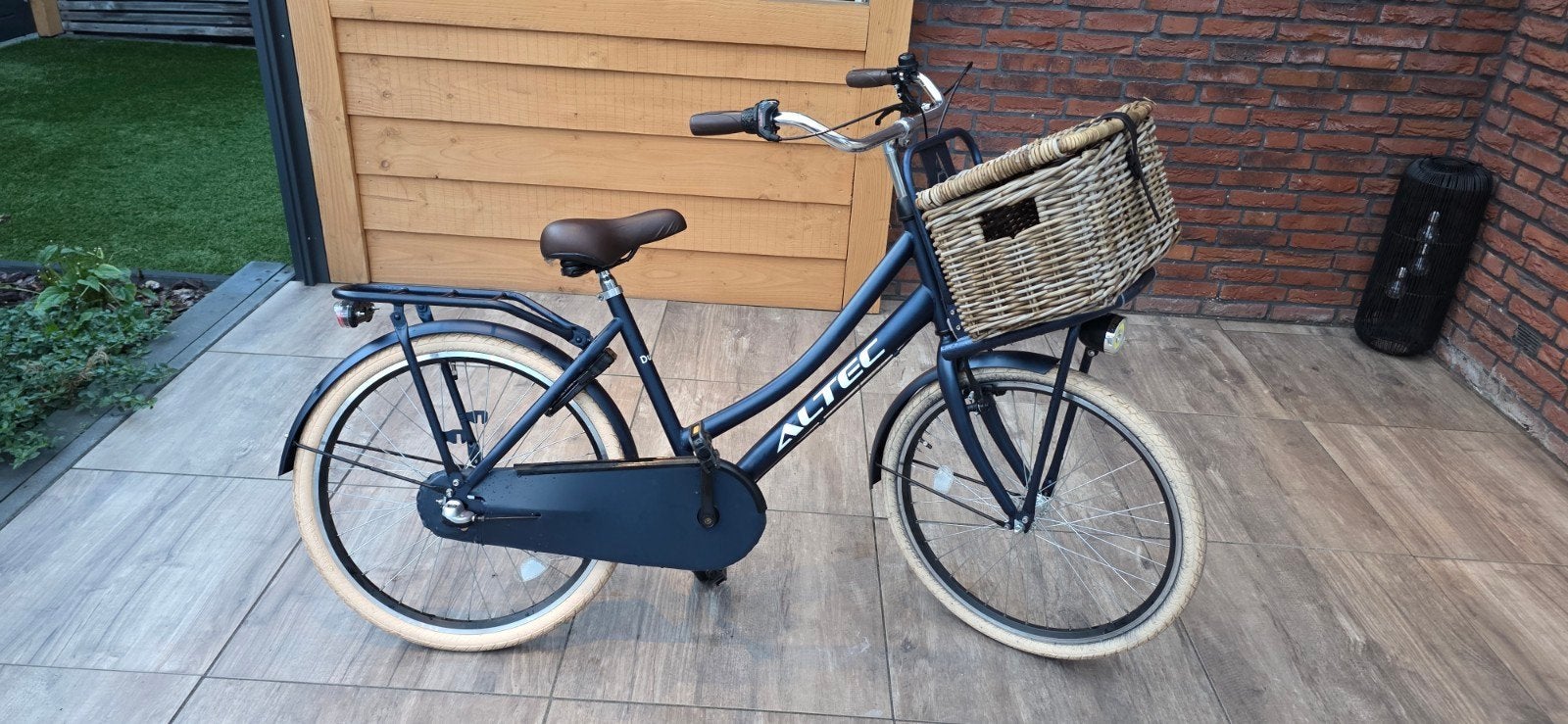 Altec Dutch 24 inch transportfiets met mand, Terugtraprem, Gebruikt, Onbekend, Altec