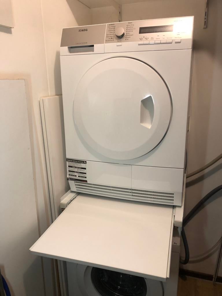 AEG Lavamat wasmachine & een AEG condens droger, 6 tot 8 kg, Ophalen, Gebruikt, 85 tot 90 cm