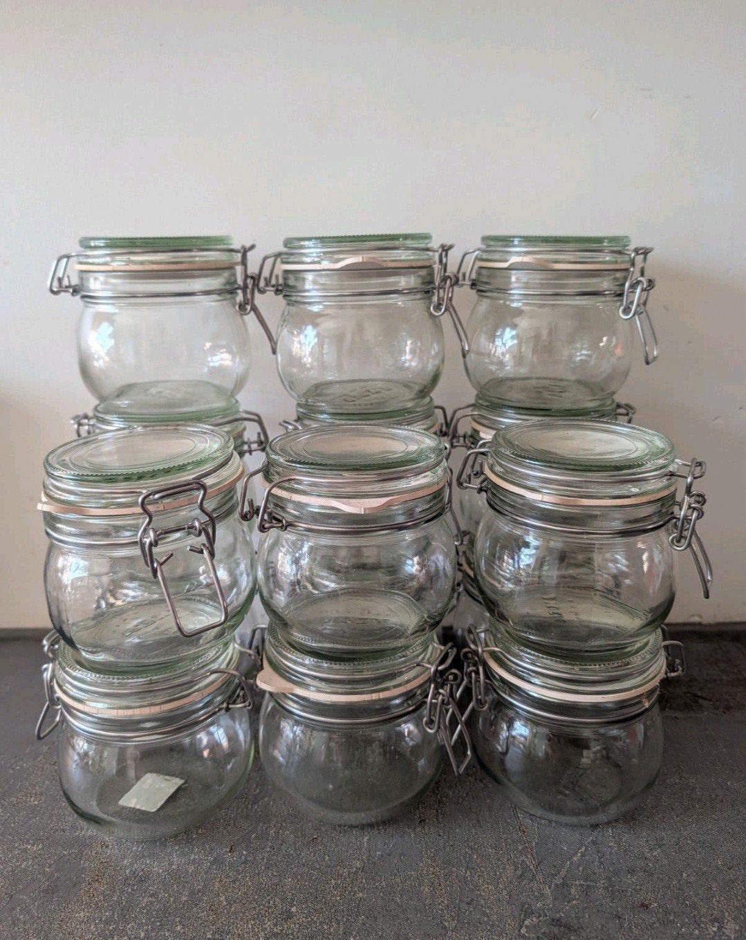 15 IKEA KORKEN voorraadpotten met beugelsluiting, Voorraadpot, Ophalen, Glas, IKEA