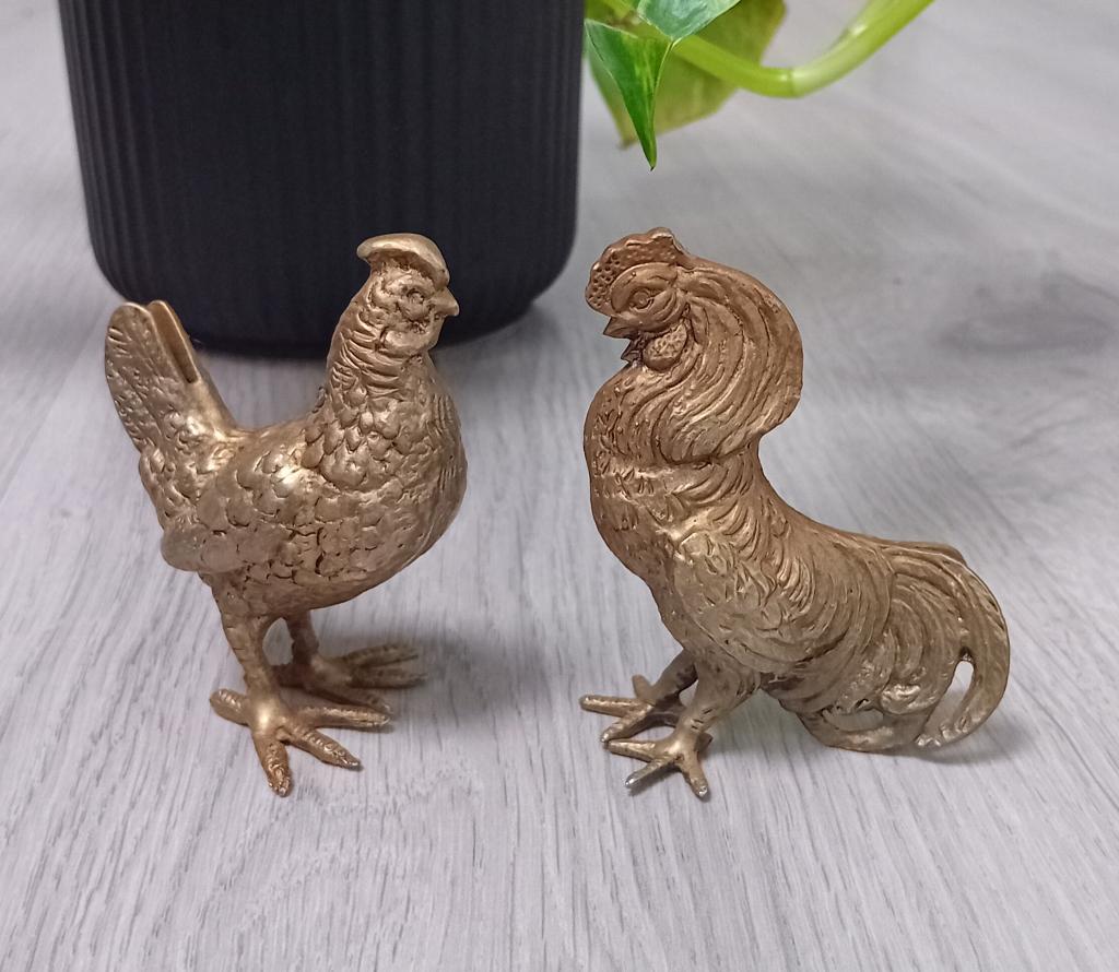 2 hanen tafelstuk, Ophalen of Verzenden