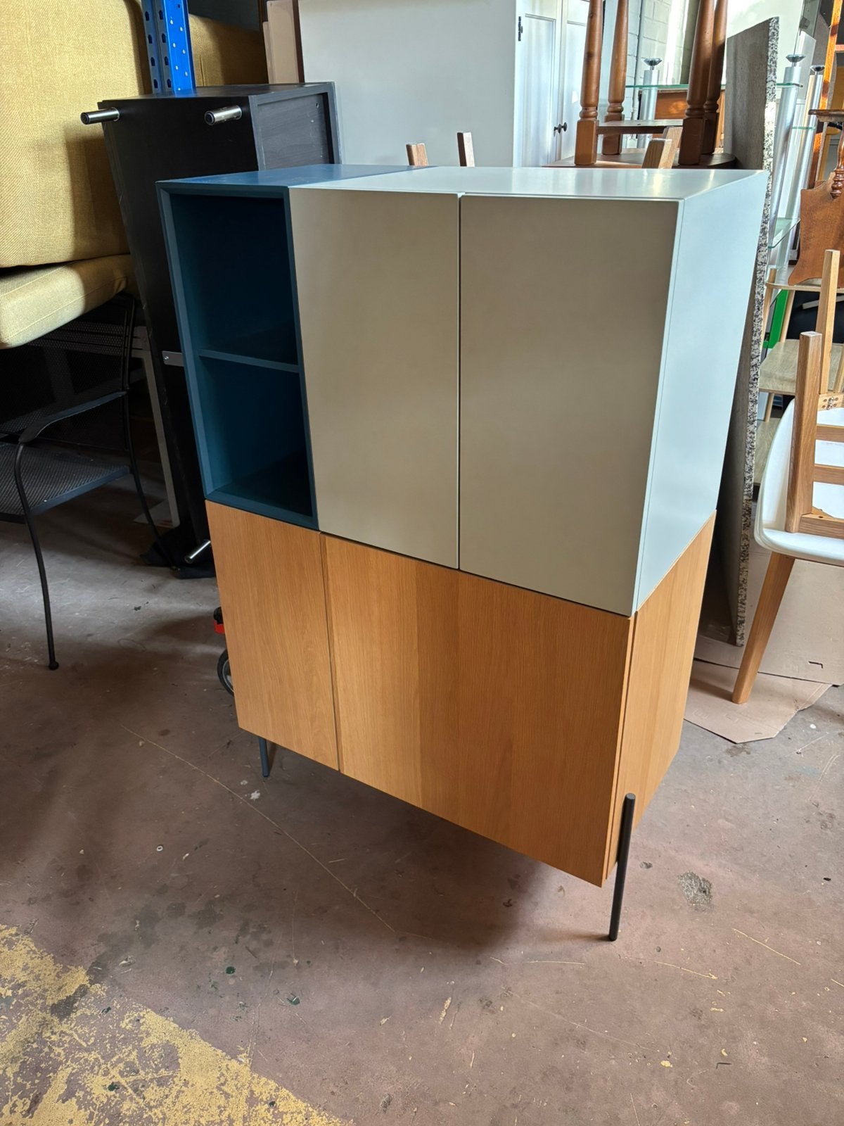 Deisgn kast van Made - 40x80x120H, Antiek en Kunst, Ophalen of Verzenden