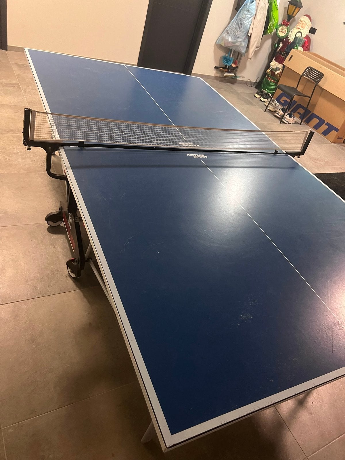 Pingpong tafel, Sport en Fitness, Tafeltennis, Ophalen, Zo goed als nieuw, Tafel Indoor, Verrijdbaar