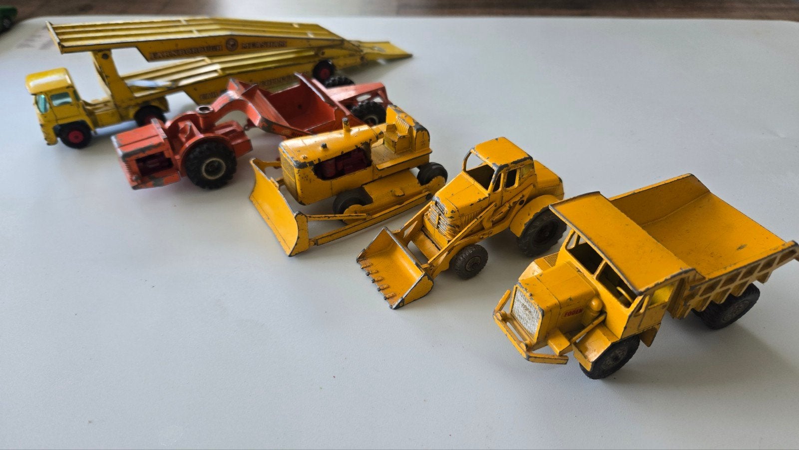 Matchbox King Size Collectie: 5 Vintage Bouwvoertuigen, Ophalen of Verzenden, Gebruikt